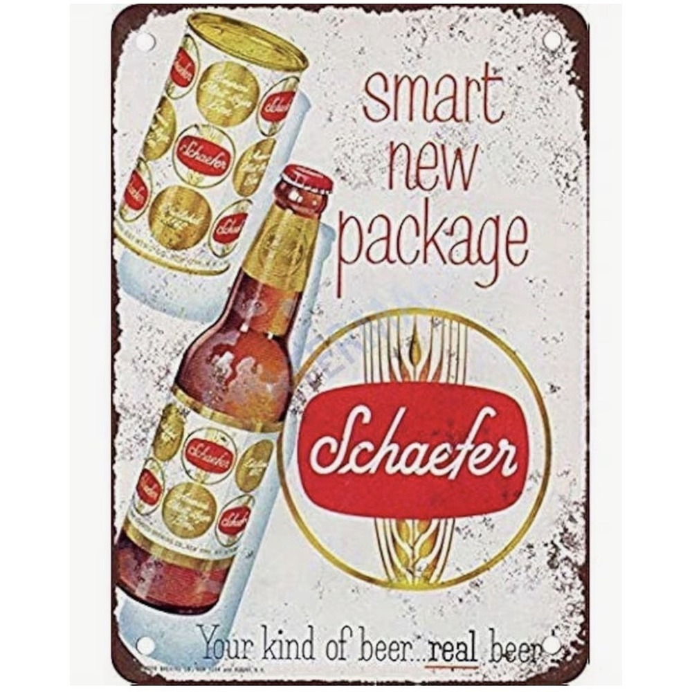 New Metal Tin Sign 1973 Schaefer Beer Reproduction 8X12 Garage Bar Man Cave